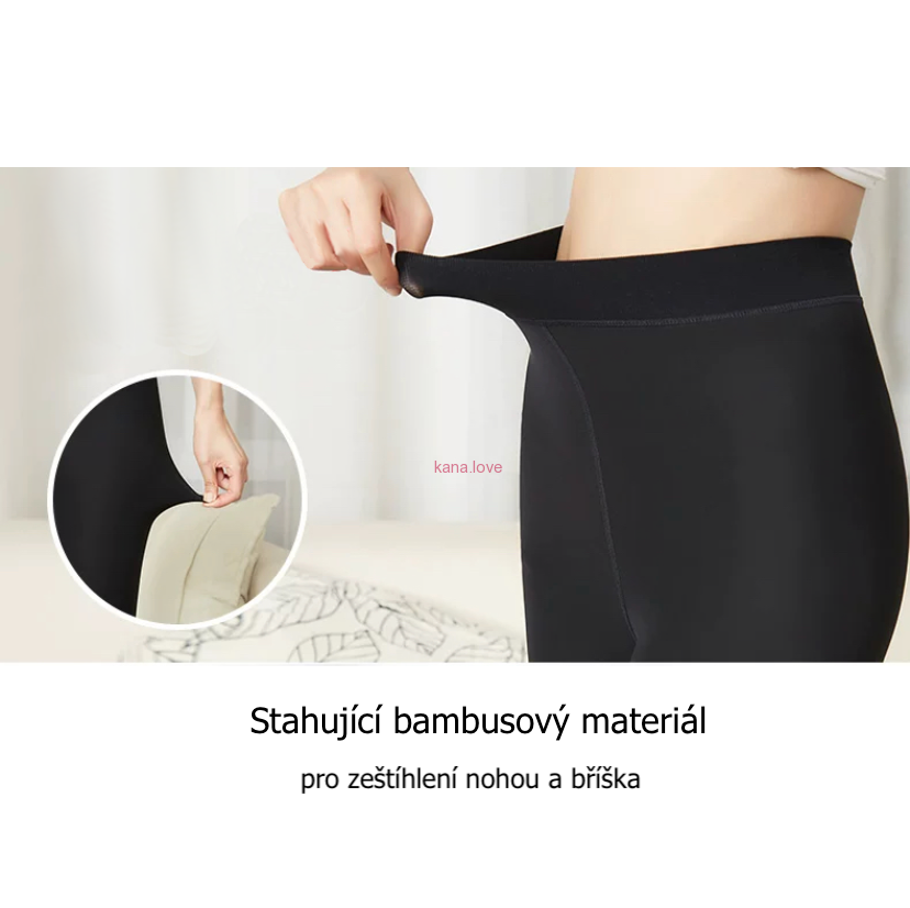 Livia stahovací punčochové legíny z bambusu