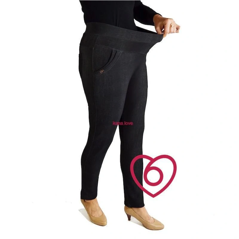 Polly zateplené riflové džegíny v nadměrných velikostech