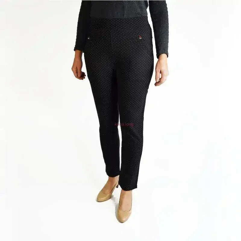 VÝPRODEJ: Wendy nezateplené kalhoty s puntíčkama