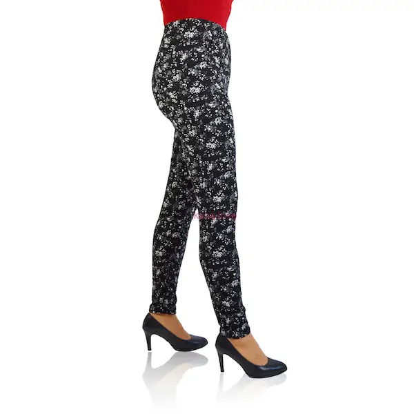 VÝPRODEJ: Juliet elastické legíny s kytičkama