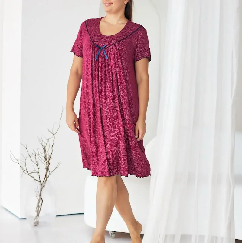 VÝPRODEJ: Aurelia vínová noční košile pro baculky