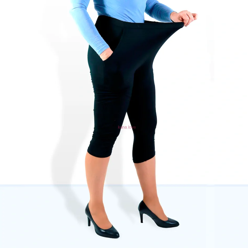 Julie 3/4 černé legíny s kapsama