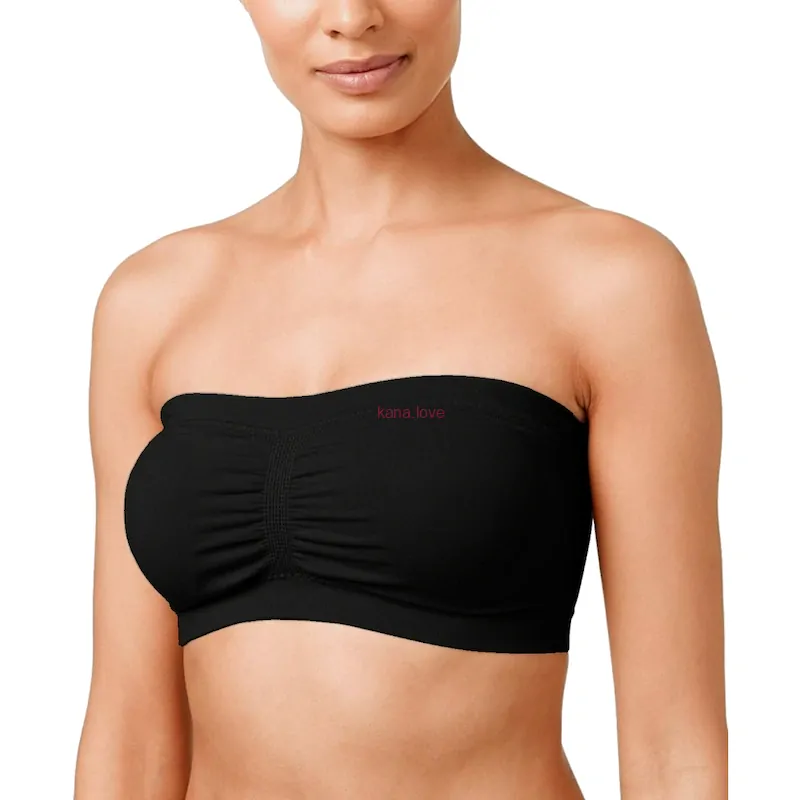 Kendall hladká podprsenka bez ramínek v neutrálních barvách