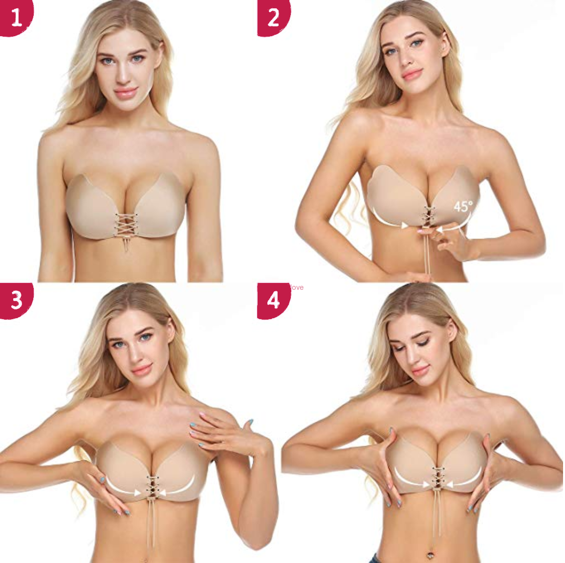 Mirabelle samodržící push-up podprsenka