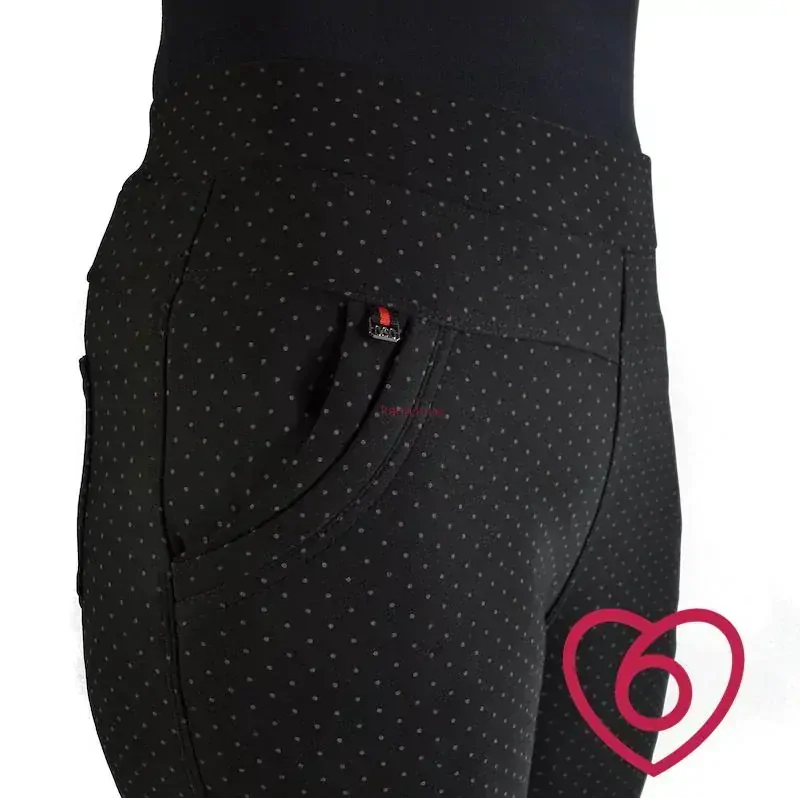 VÝPRODEJ: Wendy nezateplené kalhoty s puntíčkama