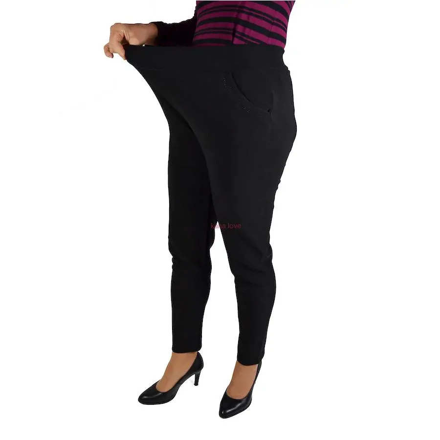 Penny zateplené kalhoty s kamínkama v nadměrných velikostech