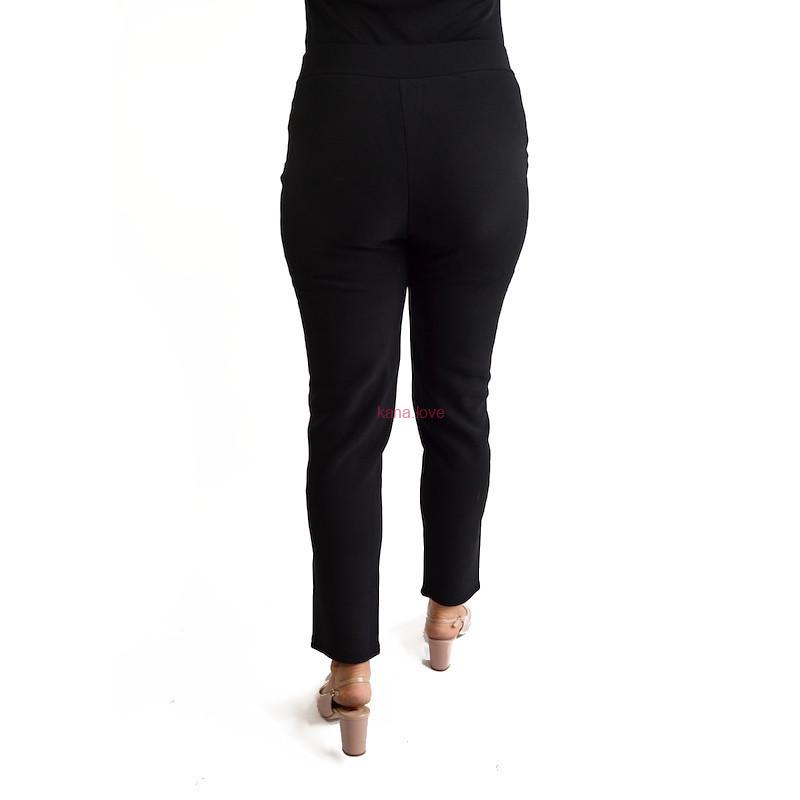 Daisy klasické černé kalhoty pro baculky bez zdobení