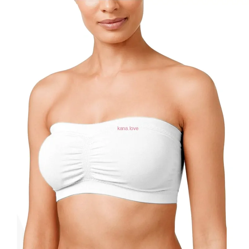 Kendall hladká podprsenka bez ramínek v neutrálních barvách