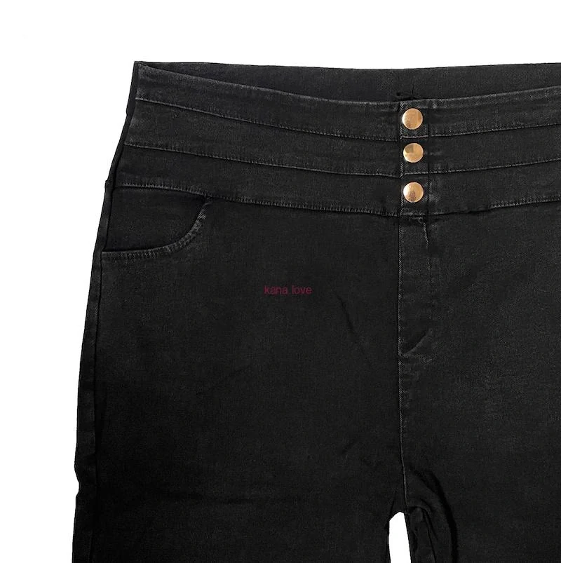 Queene nadměrné riflové džegíny na gumu