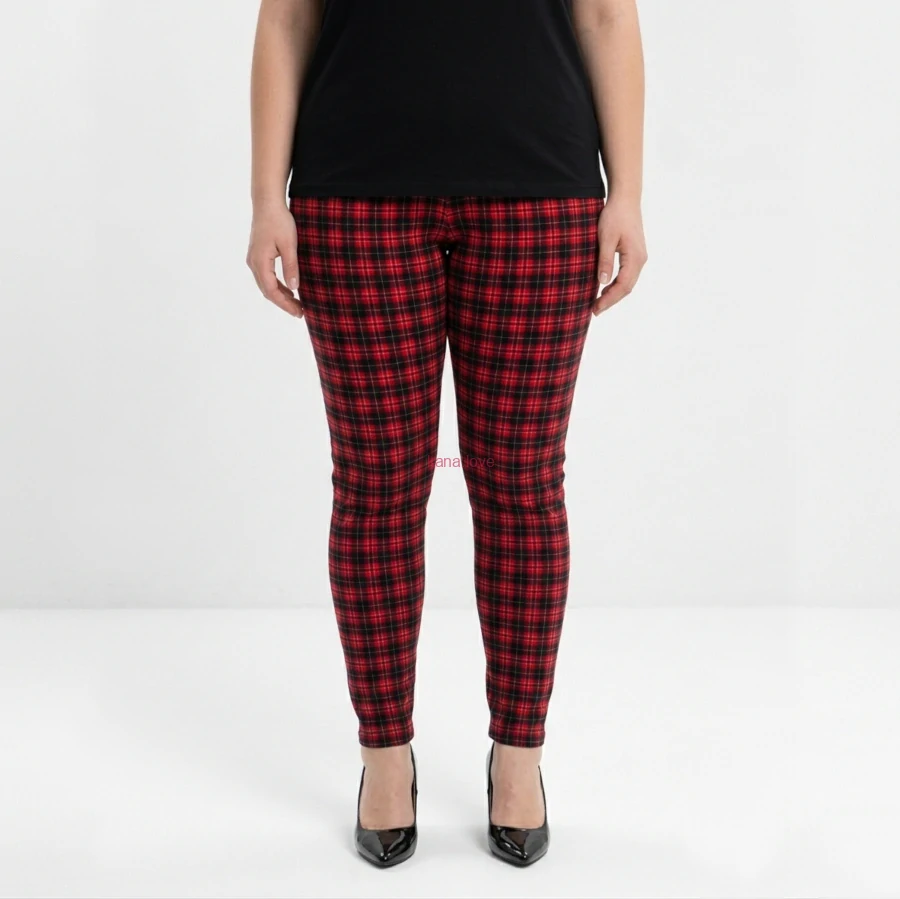 Marie kostkované elastické legíny 