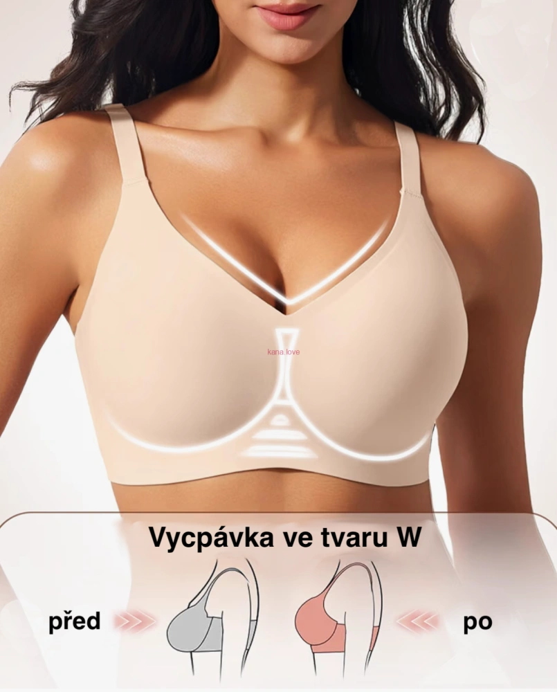 Martina hladká bezešvá podprsenka bez kostic