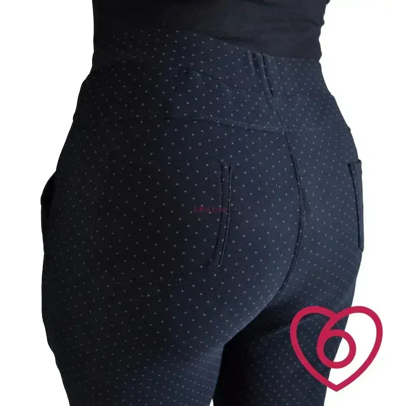 VÝPRODEJ: Wendy nezateplené kalhoty s puntíčkama