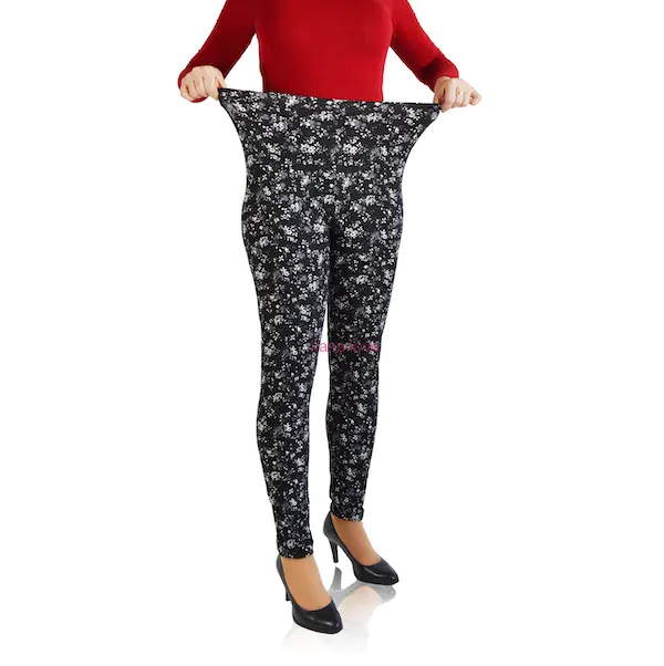 VÝPRODEJ: Juliet elastické legíny s kytičkama