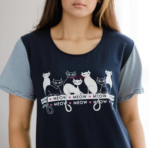 Mici bavlněná noční košile s kočkama