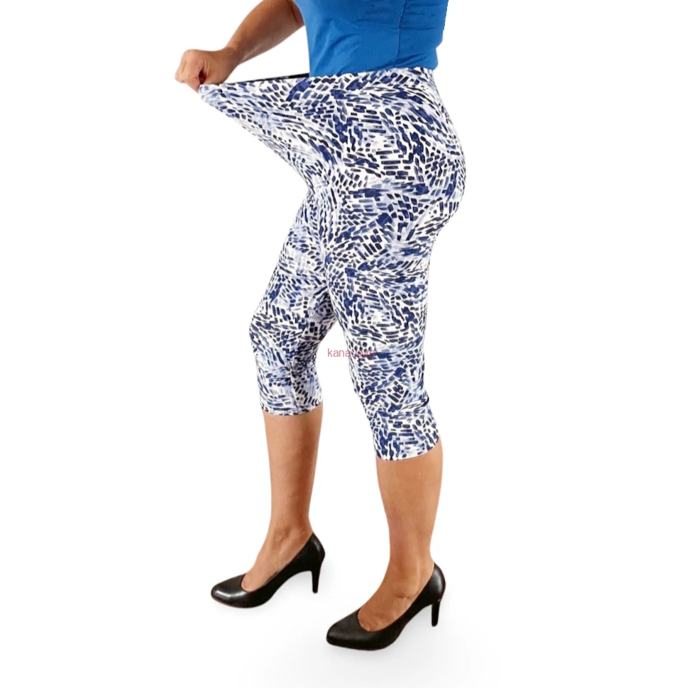 Marina 3/4 legíny s modrým vzorem pro baculky