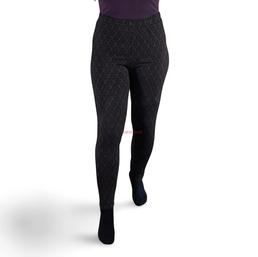 Tamara zateplené legíny s fleecem a elegantním vzorem