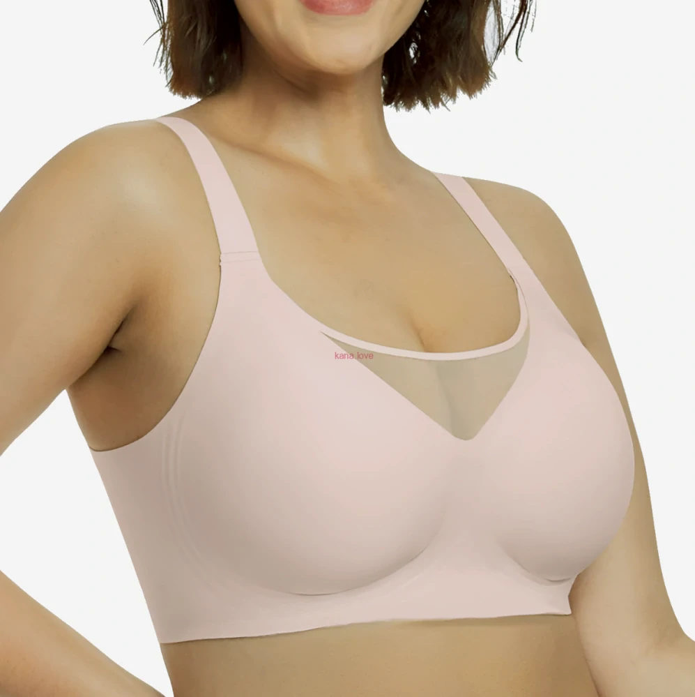 Valerie bezešvá podprsenka bez kostic s ozdobnou síťkou