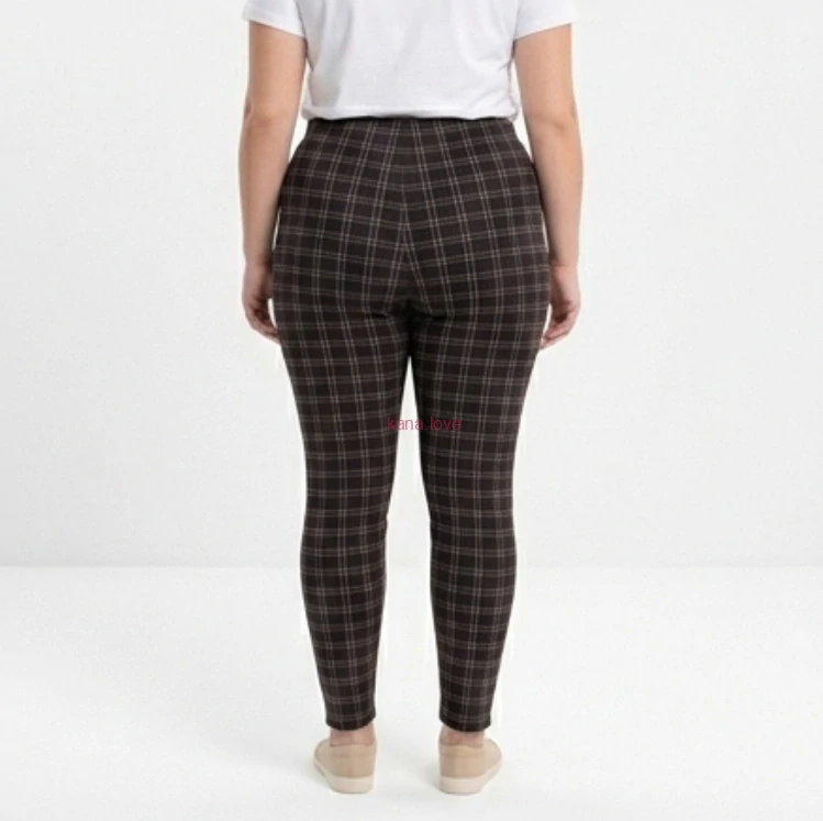 Marie kostkované elastické legíny 