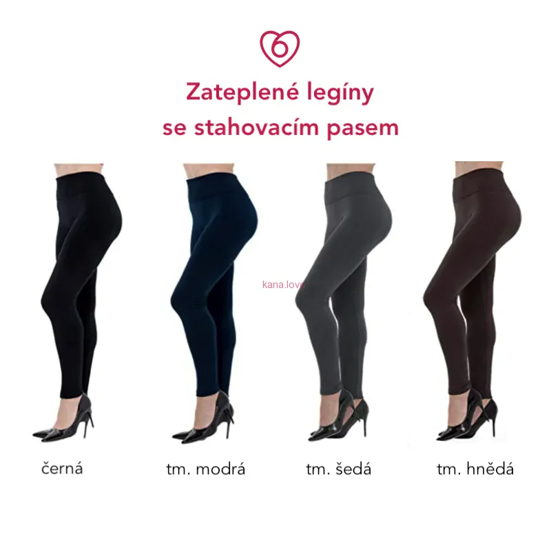 Zateplené legíny se stahovacím pasem