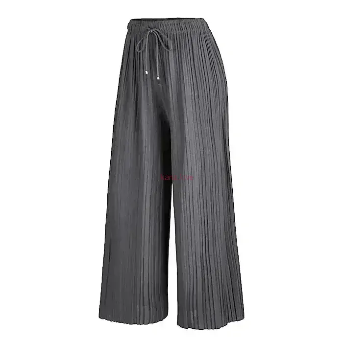 Pavla jednobarevné plisé kalhoty