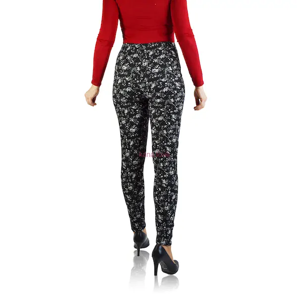 VÝPRODEJ: Juliet elastické legíny s kytičkama