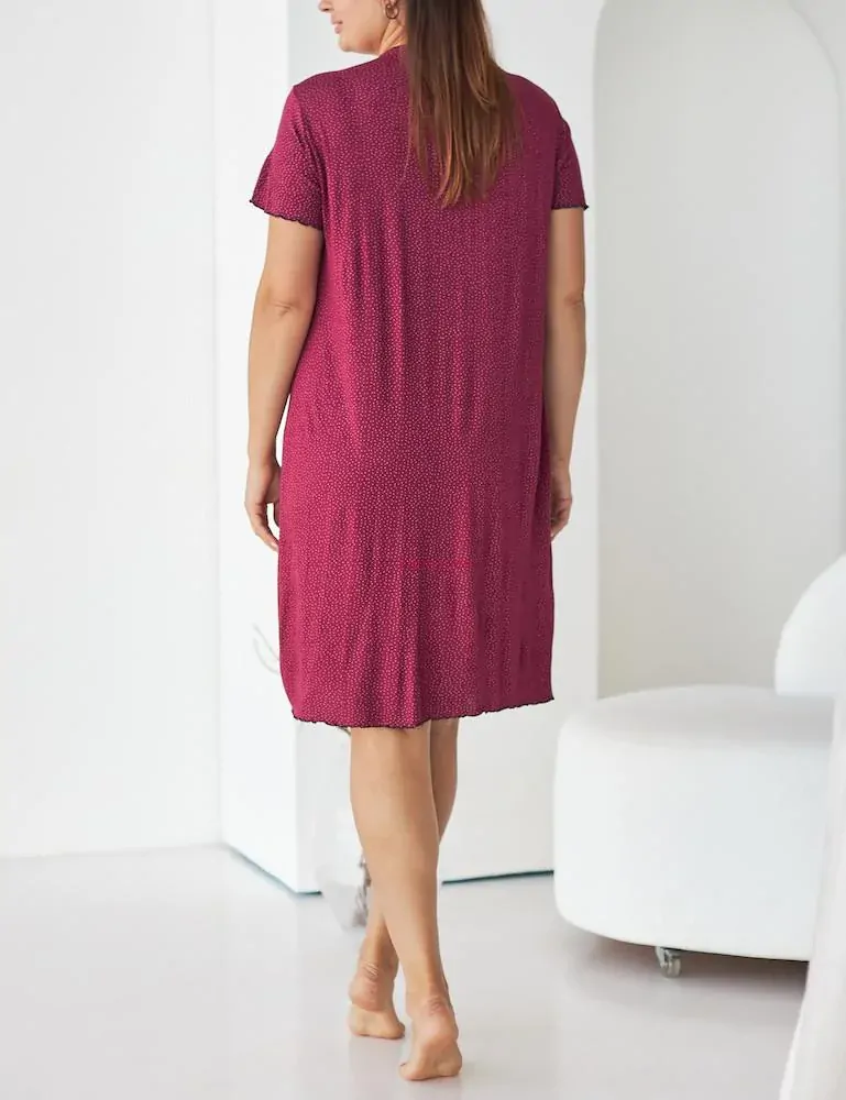 VÝPRODEJ: Aurelia vínová noční košile pro baculky