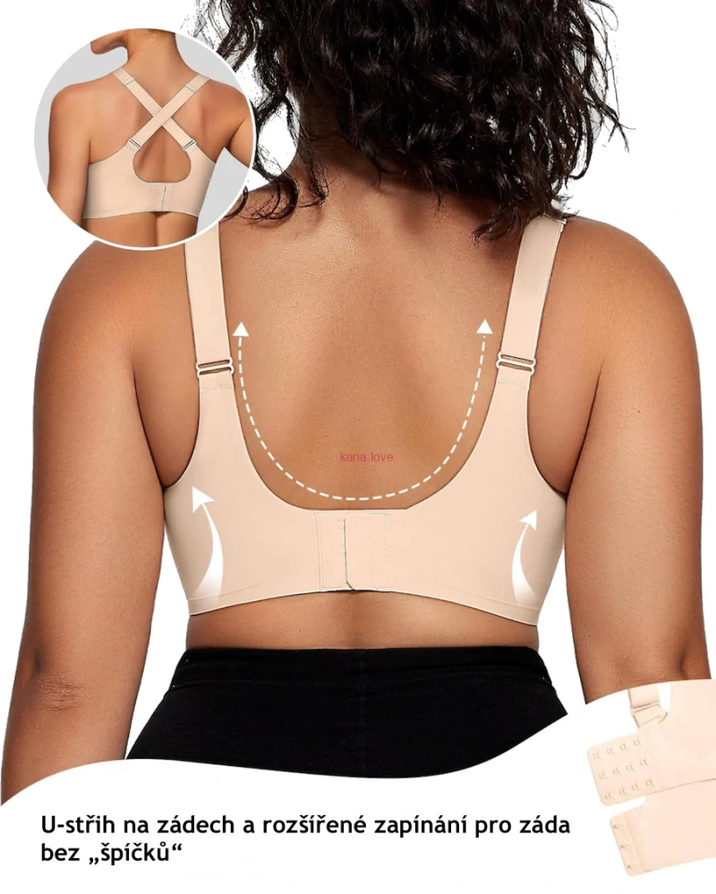 Nikol bezešvá podprsenka bez kostic pro plnější poprsí