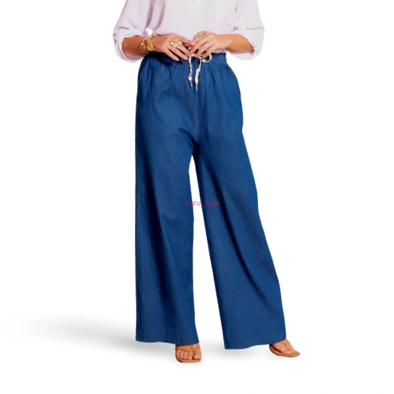 Maja nadměrné volné kalhoty à la džínovina