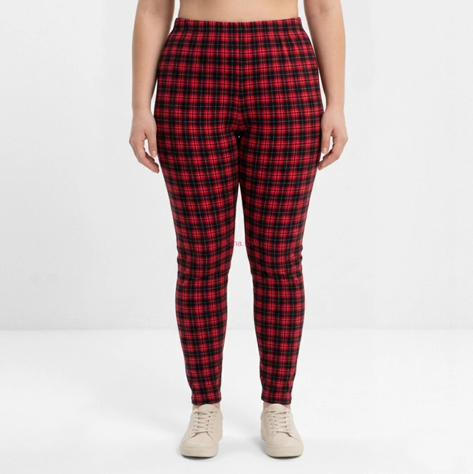 Marie kostkované elastické legíny 