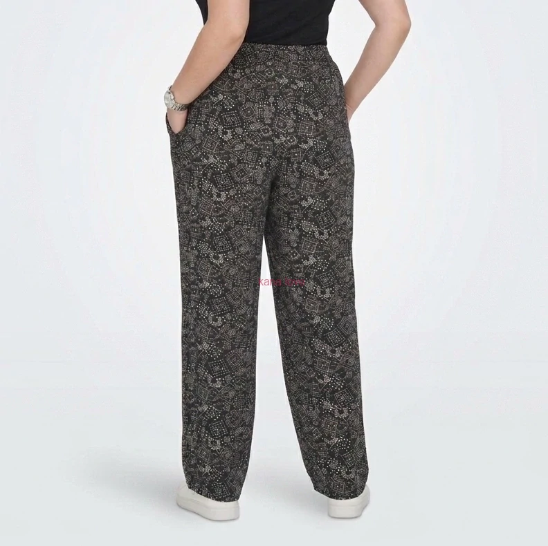 Dotty vzorované kalhoty s kapsami pro baculky