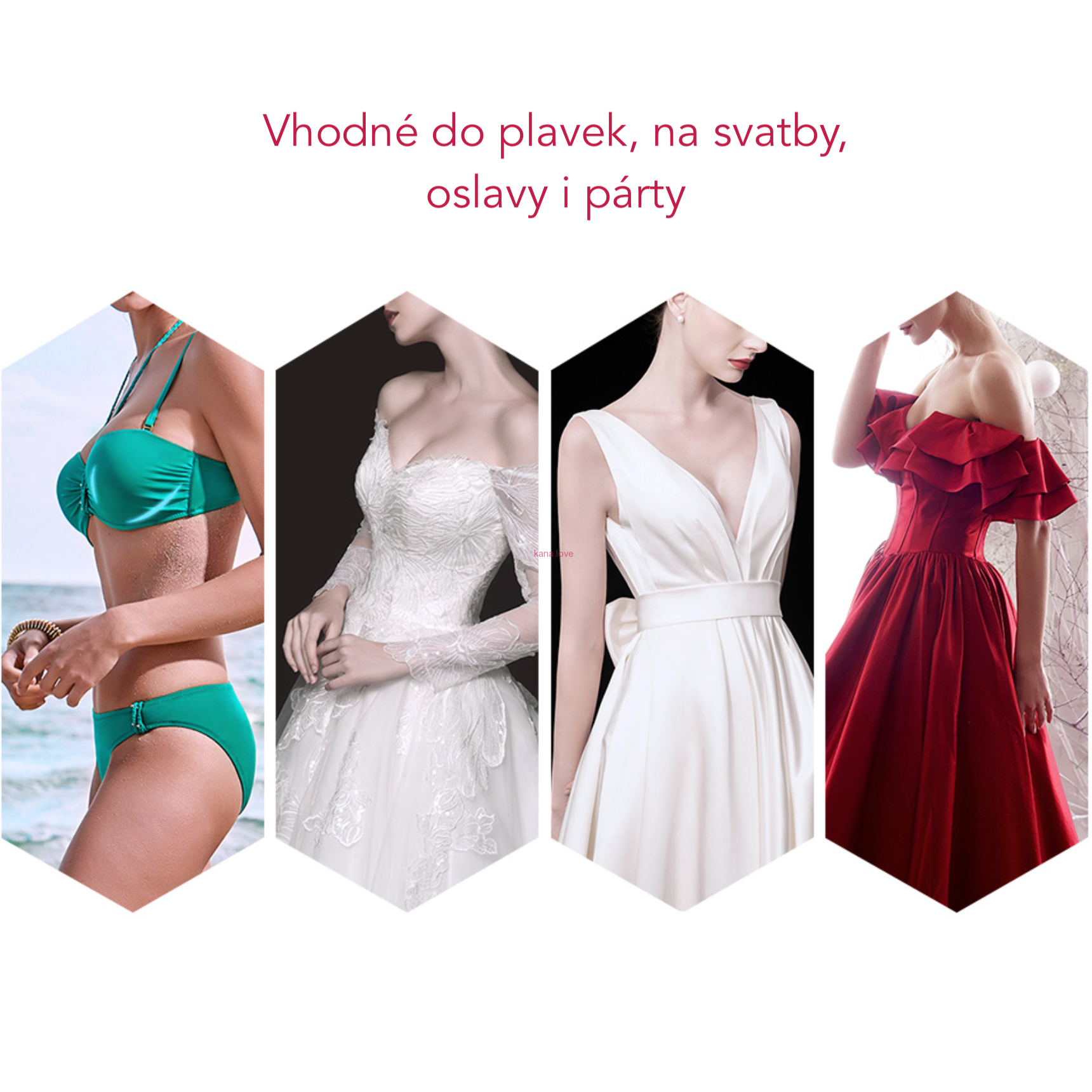 Silikonové push-up vycpávky