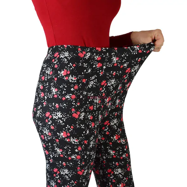 VÝPRODEJ: Juliet elastické legíny s kytičkama