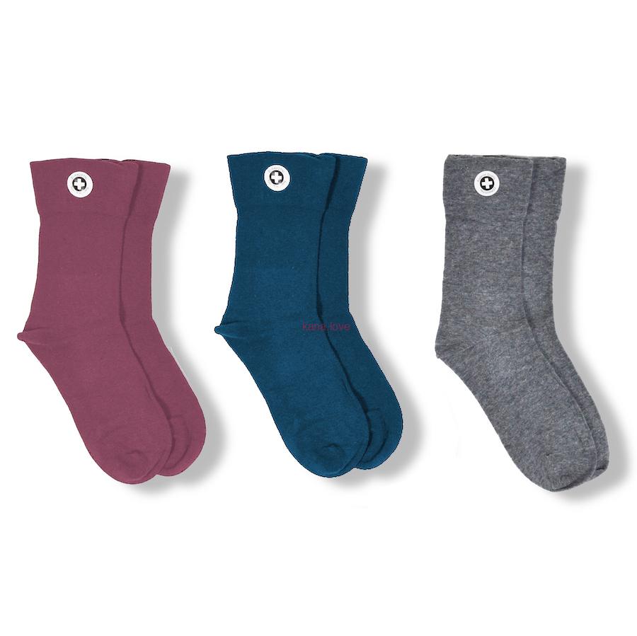 Leslie zdravotní ponožky s volným lemem - 3 páry