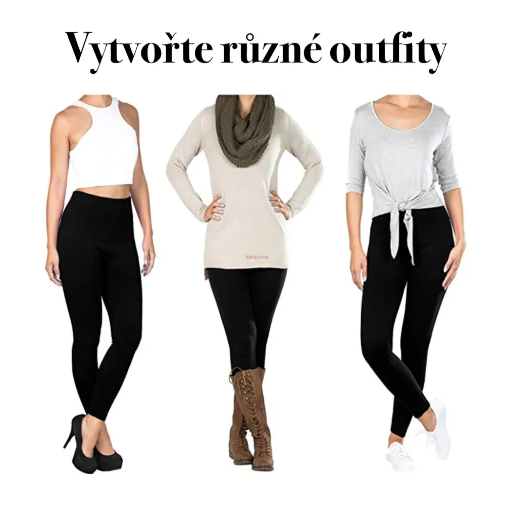 Zateplené legíny se stahovacím pasem