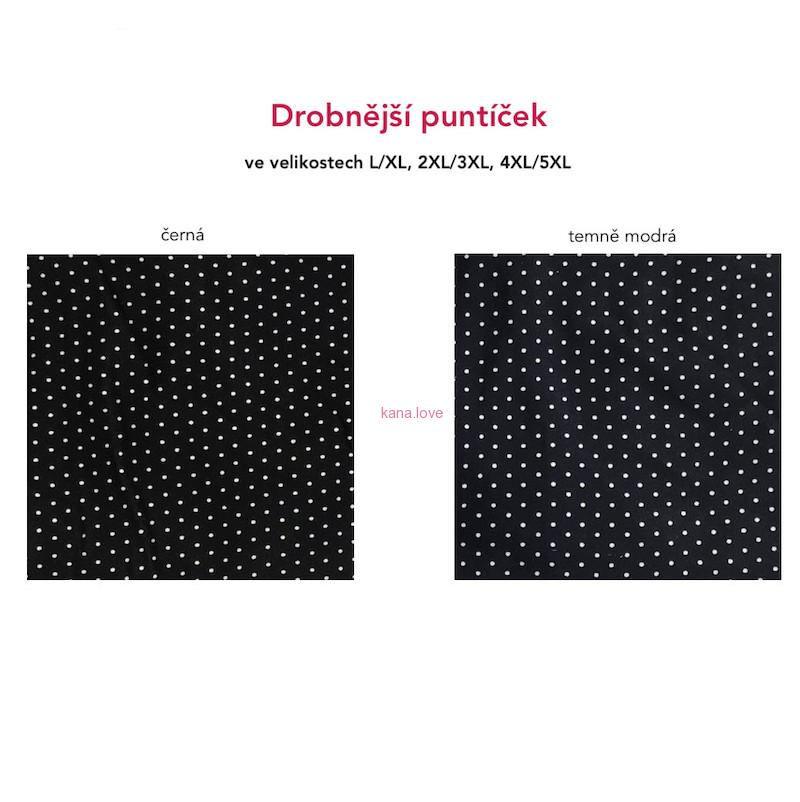 VÝPRODEJ: Nora elastické 3/4 legíny s puntíčky