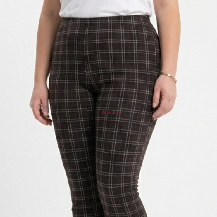 Marie kostkované elastické legíny 