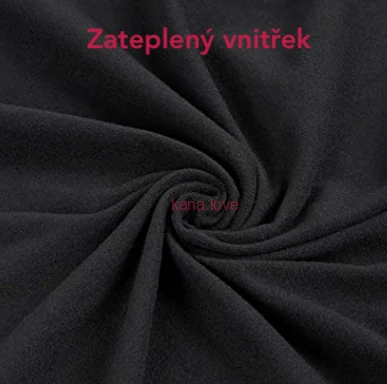 Šárka zateplené legíny s kostkovaným vzorem