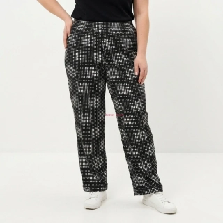 Dotty vzorované kalhoty s kapsami pro baculky